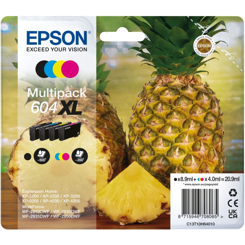 Buy Epson Ink 604XL Multipack - C13T10H64010 - Multipack (BKMCY) up to 350 pages in Cyprus, Nicosia, Limassol, Larnaka, Pafos