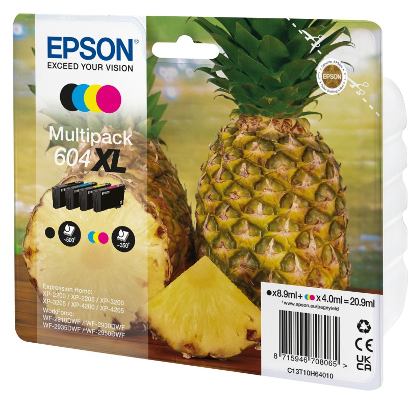 Buy Epson Ink 604XL Multipack - C13T10H64010 - Multipack (BKMCY) up to 350 pages in Cyprus, Nicosia, Limassol, Larnaka, Pafos