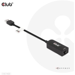 Buy Club3D USB 3.2 Type A to RJ45 2.5Gb Adapter - USB 3.2 Type A to RJ45 2.5Gb in Cyprus, Nicosia, Limassol, Larnaka, Pafos