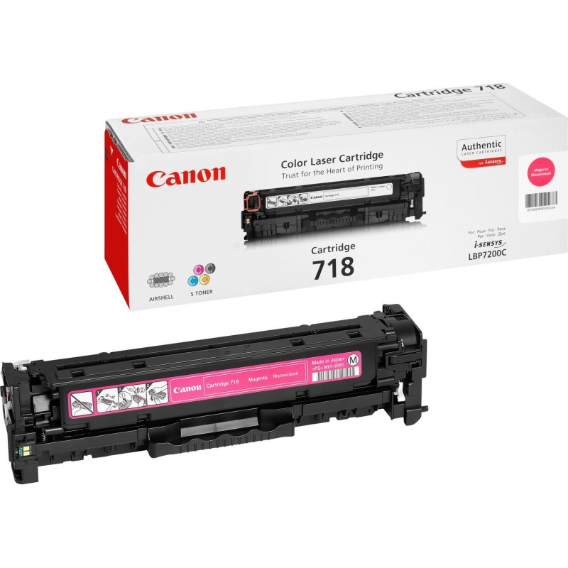 Buy Canon Toner - 718M - Magenta up to 2,900 pages per ISO 19798 in Cyprus, Nicosia, Limassol, Larnaka, Pafos