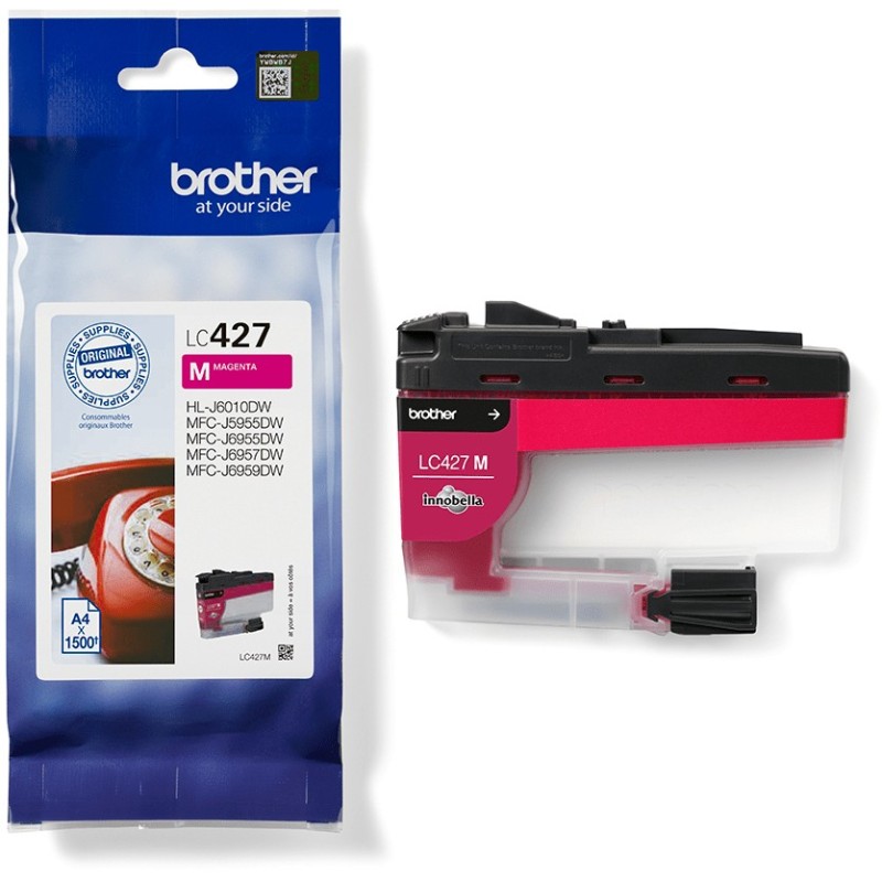 Buy Brother Ink - LC-427M - Magenta up to 1,500 pages per ISO/IEC 24711 in Cyprus, Nicosia, Limassol, Larnaka, Pafos