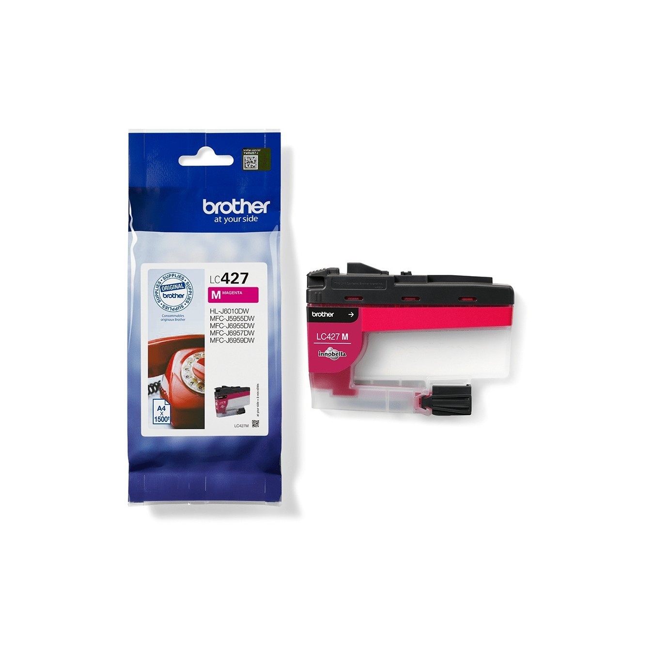 Brother Ink - LC-427M - Magenta up to 1,500 pages per ISO/IEC 24711 — Buy in Cyprus with Fast Delivery