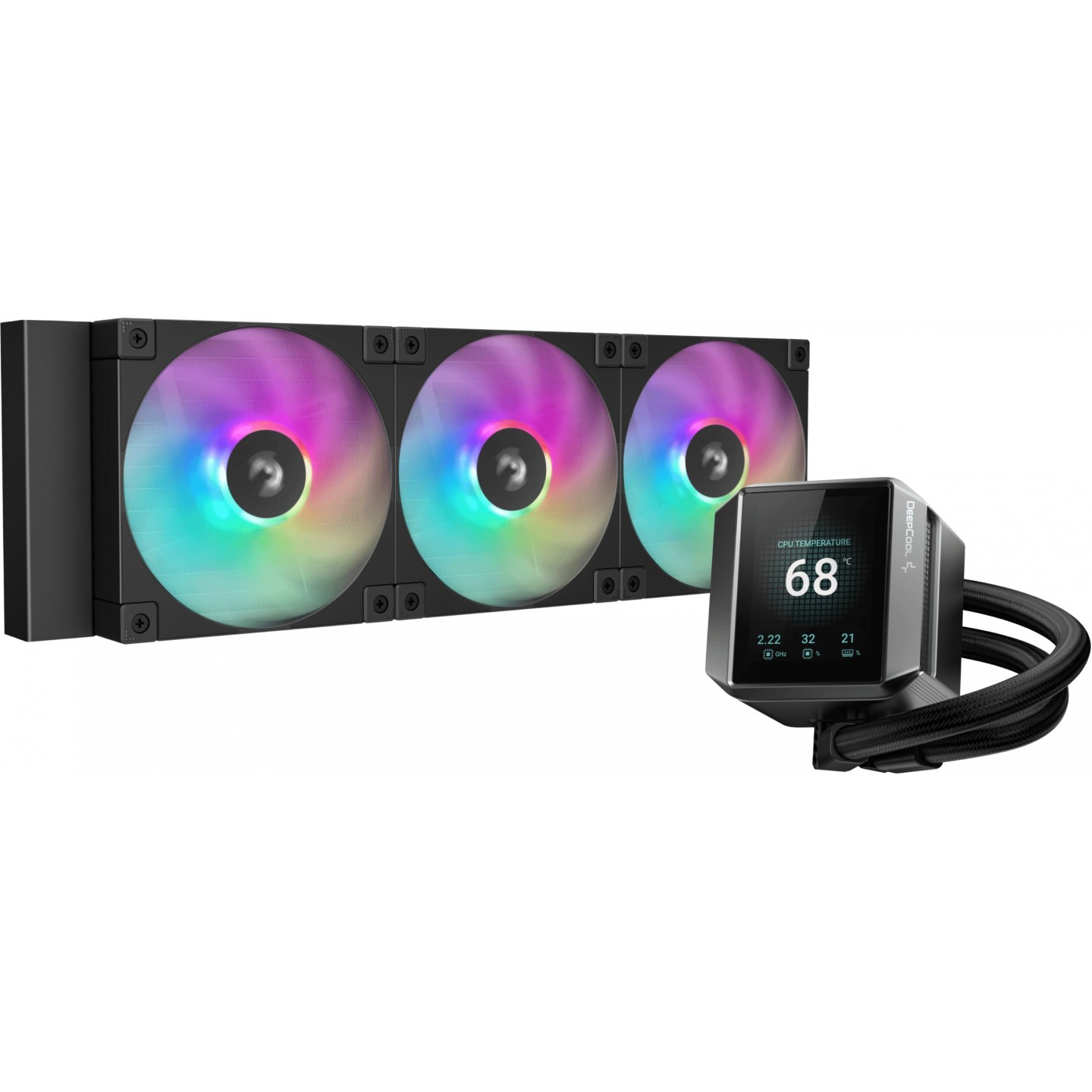 DeepCool MYSTIQUE 360 ARGB 360mm AIO Liquid CPU Cooler (Boxed) — Buy in Cyprus with Fast Delivery