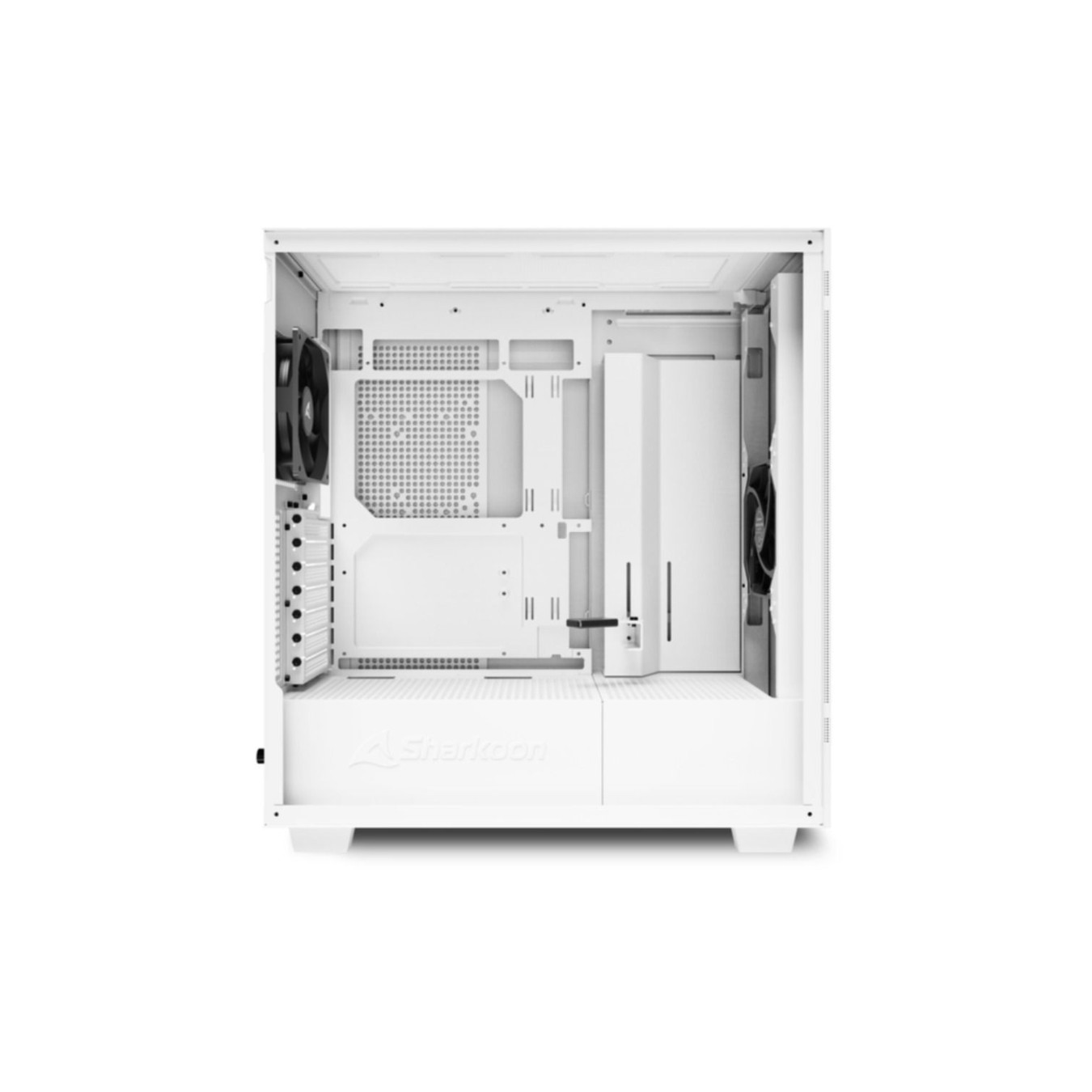 Sharkoon Rebel C50 - Full Tower PC Case (White) - ATX/mATX/Mini-ITX, USB-C, 400mm GPU, 168mm CPU Cooler