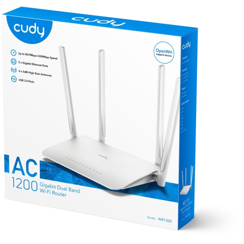 Buy Cudy AC1200 Gigabit Wi-Fi Mesh Router - AC1200 in Cyprus, Nicosia, Limassol, Larnaka, Pafos