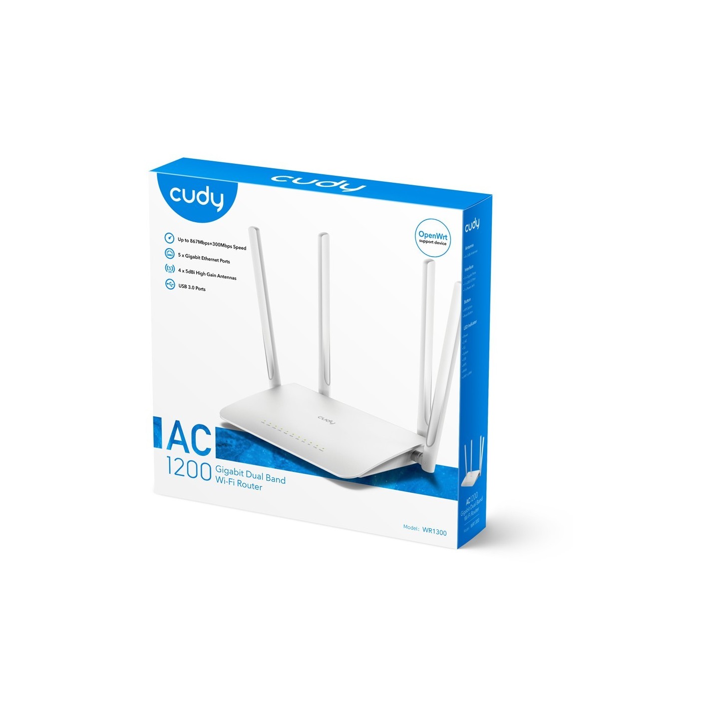 Cudy AC1200 Gigabit Wi-Fi Mesh Router - AC1200 — Buy in Cyprus with Fast Delivery