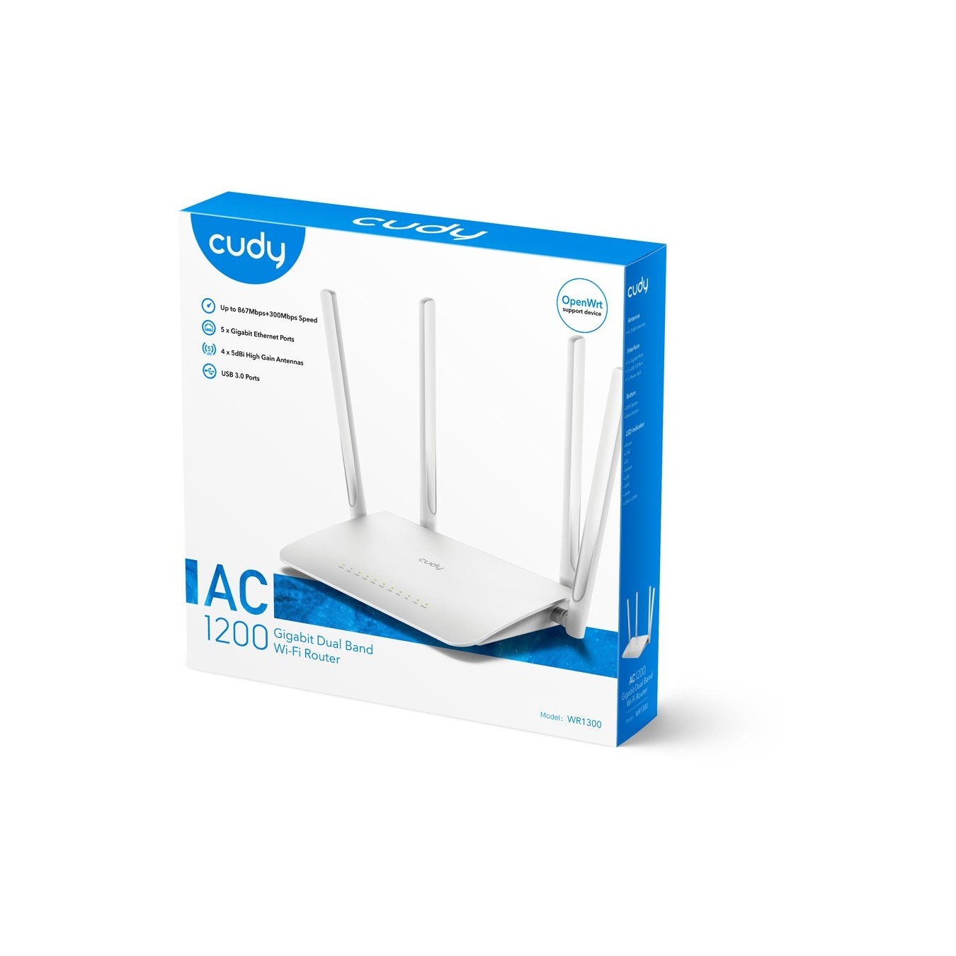 Cudy WR1300 Gigabit Wi-Fi Mesh Router – AC1200 867+300 Mbps | Armenius Store