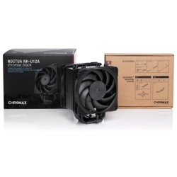 Buy Noctua NH-U12A chromax.black - Dual 120mm PWM Fans, 7-Heatpipe Tower CPU Coo... in Cyprus, Nicosia, Limassol, Larnaka, Pafos