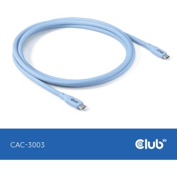 Buy Club3D Lifestyle USB-C Cable - PD 240W.20Gbps 2m Blue St St in Cyprus, Nicosia, Limassol, Larnaka, Pafos