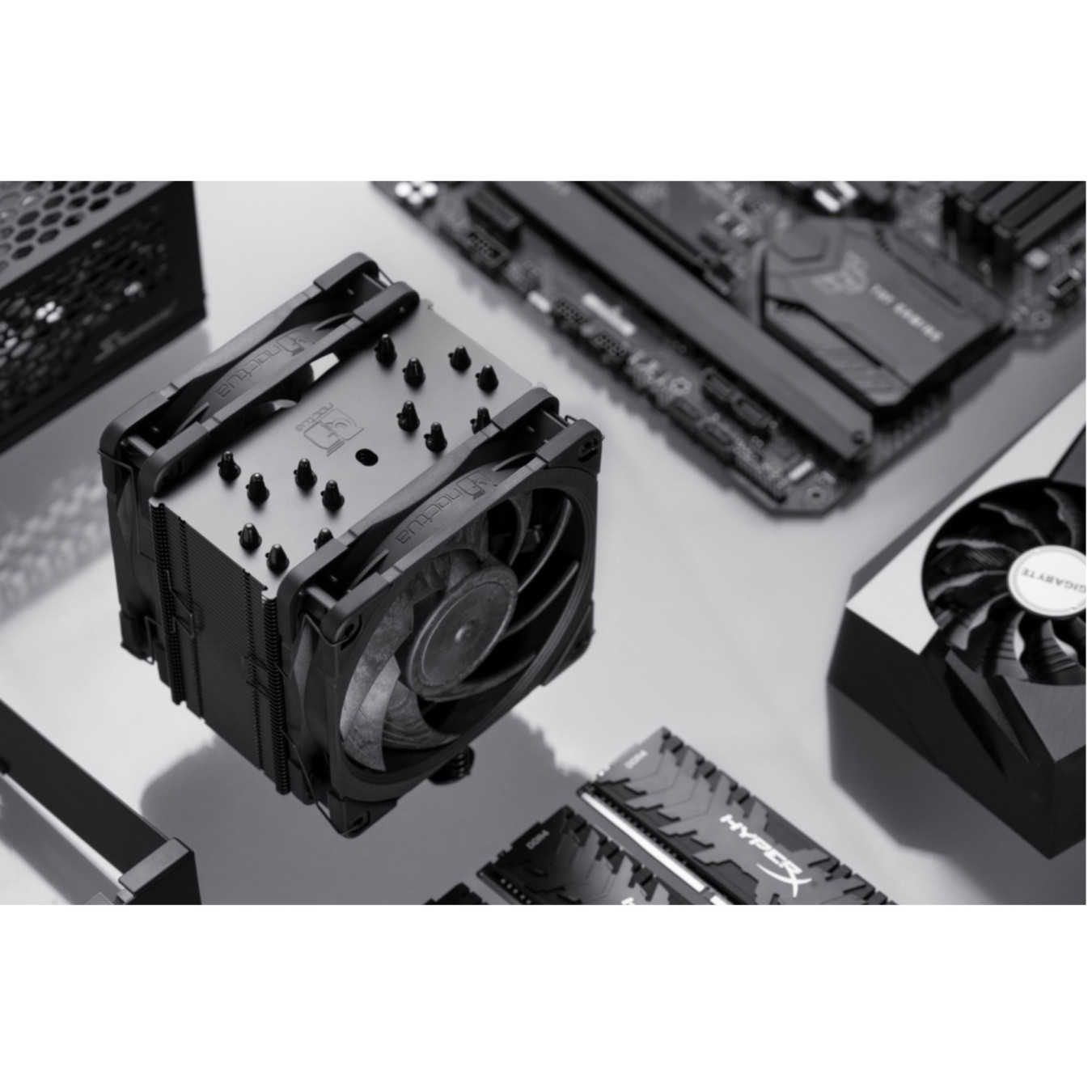 Noctua NH-U12A chromax.black - Dual 120mm PWM Fans, 7-Heatpipe Tower CPU Cooler (Black) — Buy in Cyprus with Fast Delivery