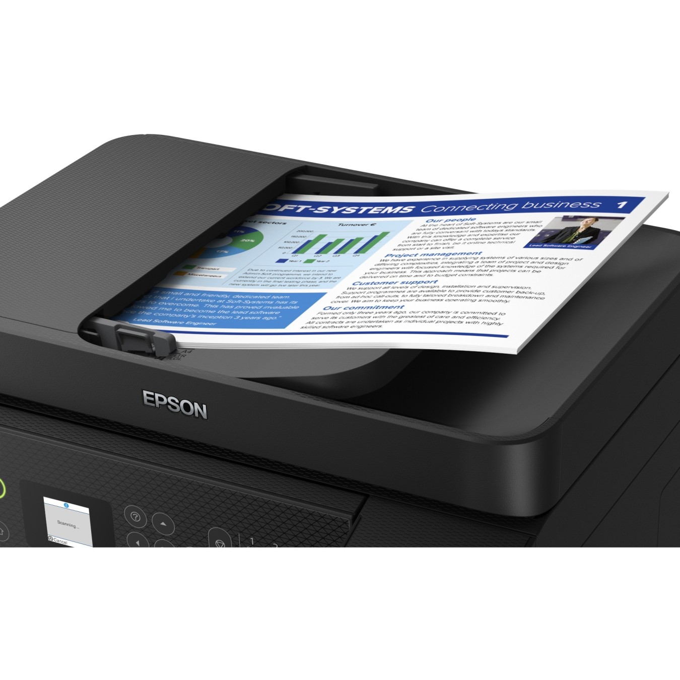 Epson EcoTank - ET-4800 - 4in1 A4 LAN Wifi ADF — Buy in Cyprus with Fast Delivery