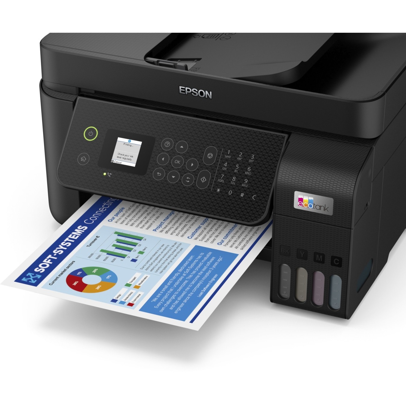 Epson EcoTank - ET-4800 - 4in1 A4 LAN Wifi ADF — Buy in Cyprus with Fast Delivery
