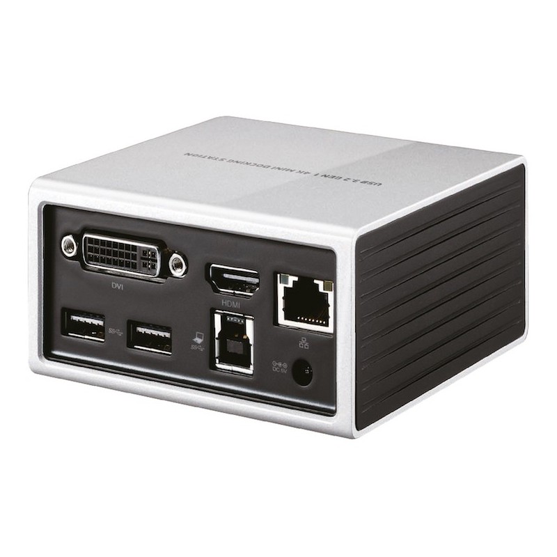 Buy Club3D 4K Mini-Docking USB3 - to 4x USB3 HDMI DVI LAN Silver in Cyprus, Nicosia, Limassol, Larnaka, Pafos