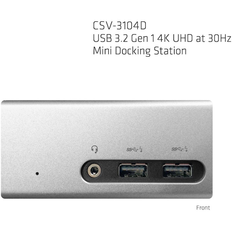 Buy Club3D 4K Mini-Docking USB3 - to 4x USB3 HDMI DVI LAN Silver in Cyprus, Nicosia, Limassol, Larnaka, Pafos