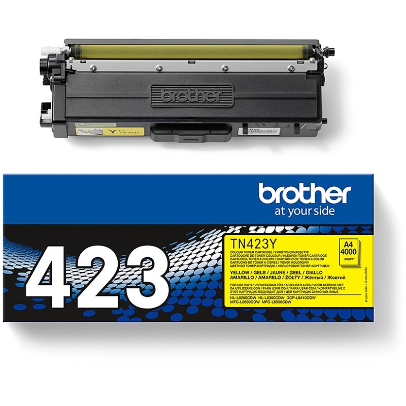 Buy Brother Toner - TN-423Y - Yellow up to 4,000 pages ISO 19798 in Cyprus, Nicosia, Limassol, Larnaka, Pafos