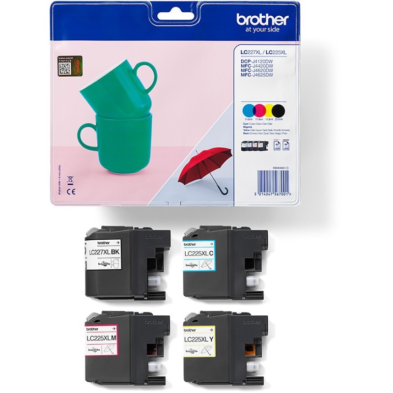 Buy Brother Ink Value Pack - LC-227XLVALBP - (BK C M Y) in Cyprus, Nicosia, Limassol, Larnaka, Pafos