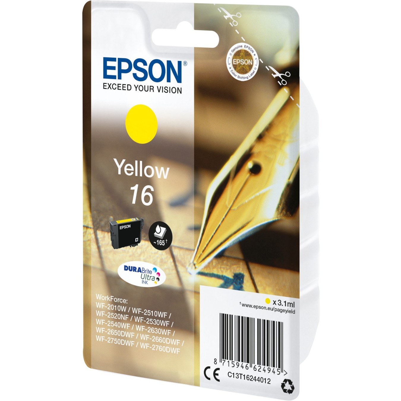 Epson - C13T16244012 - Yellow New Packaging — Buy in Cyprus with Fast Delivery