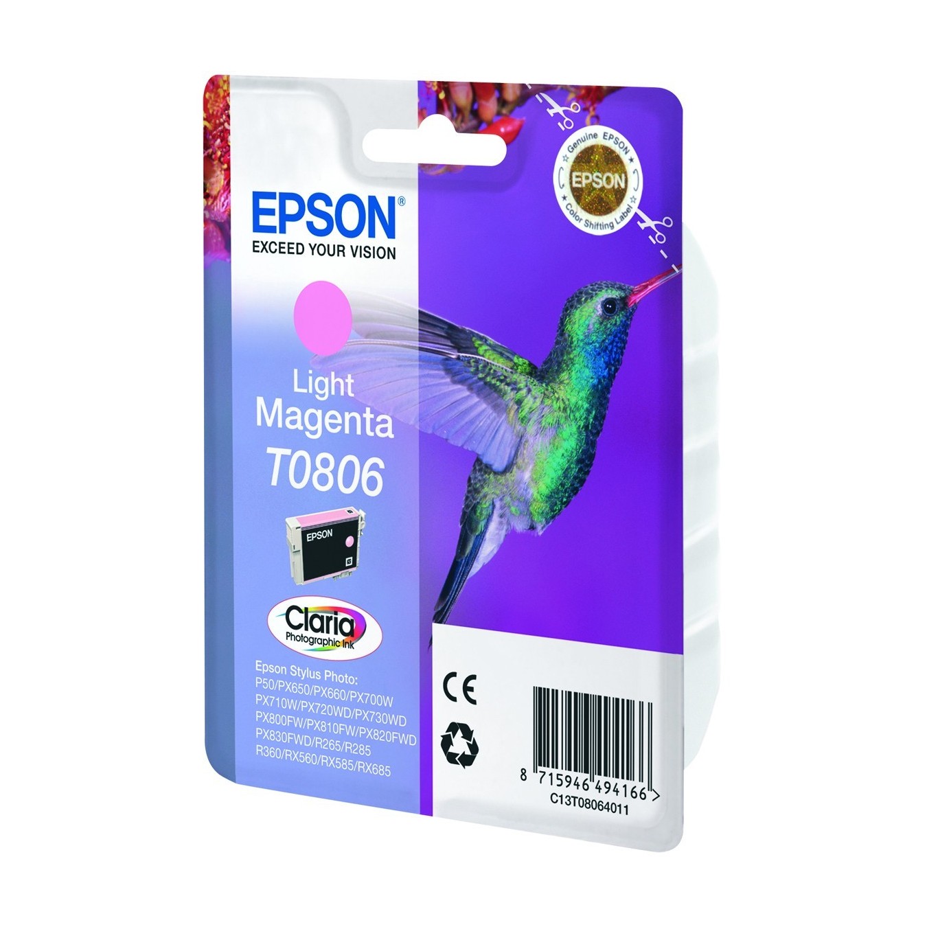 Epson Cartridge - T080640 - photo-magenta NEW — Buy in Cyprus with Fast Delivery