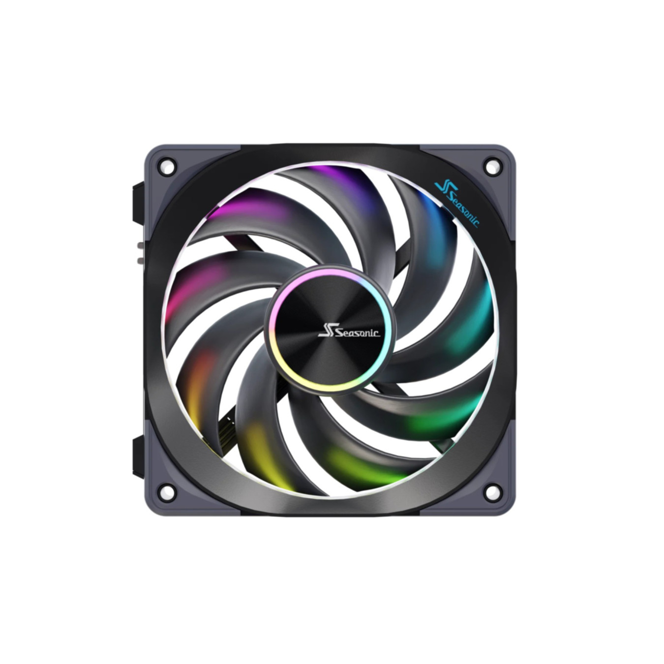 Seasonic MagFlow ARGB 120mm 3-Pack Case Fans - Magnetic Daisy-Chain, 5V ARGB, Quiet FDB — Buy in Cyprus with Fast Delivery