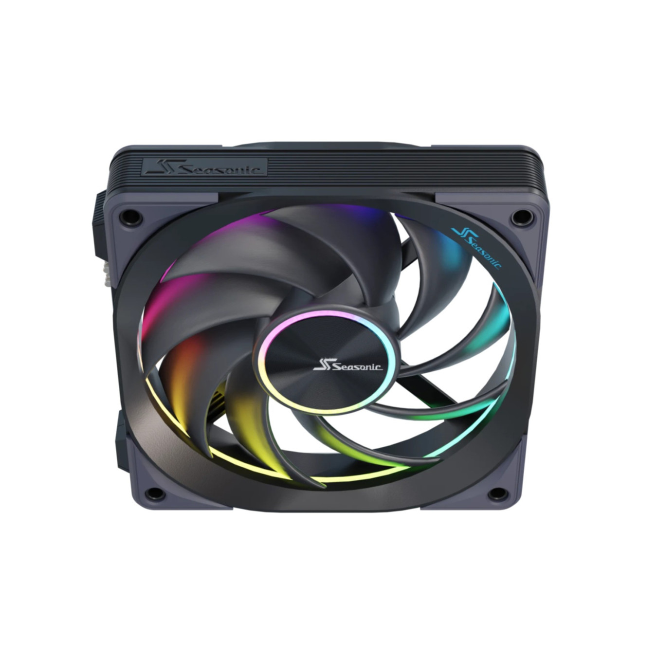 Seasonic MagFlow ARGB 120mm 3-Pack Case Fans - Magnetic Daisy-Chain, 5V ARGB, Quiet FDB — Buy in Cyprus with Fast Delivery