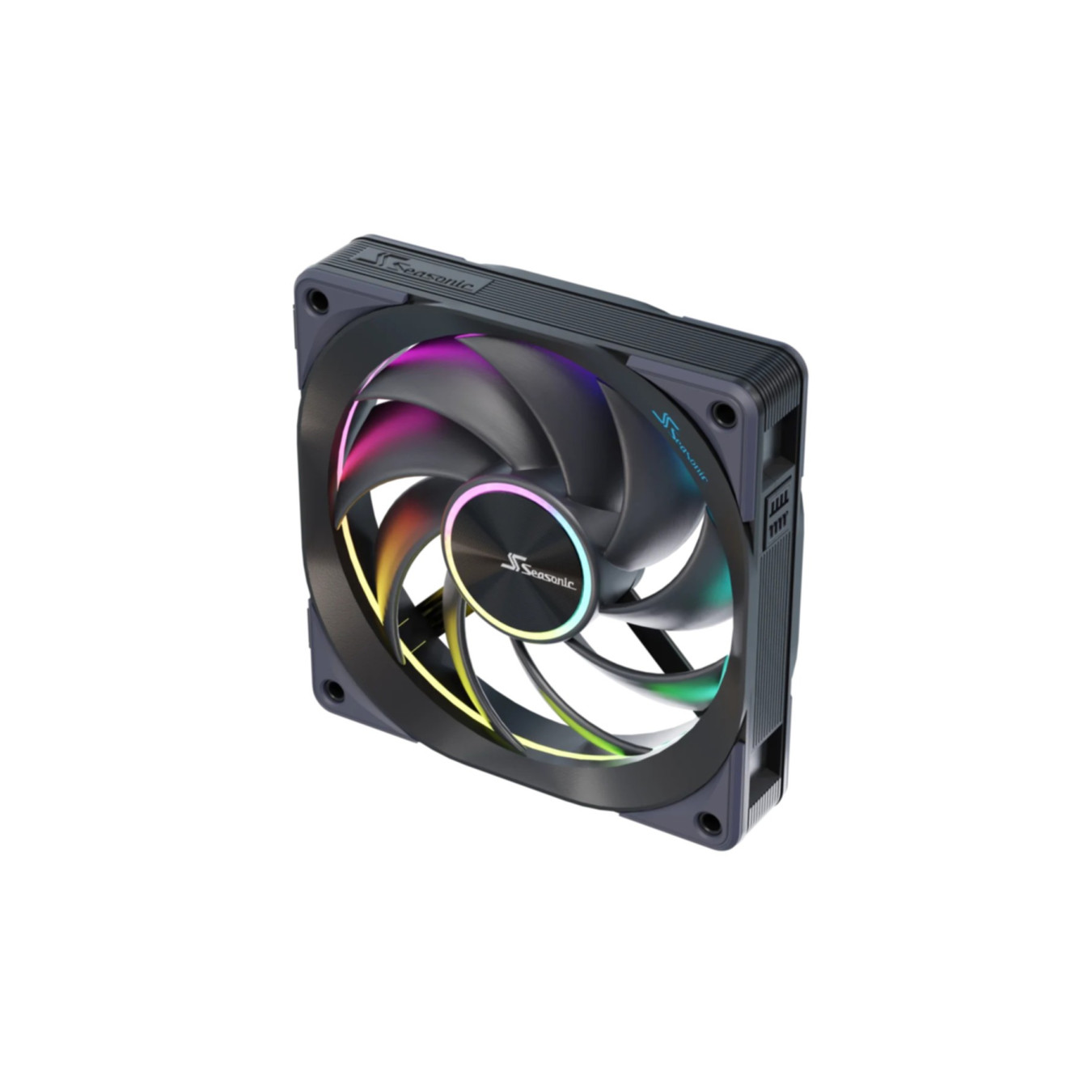 Seasonic MagFlow ARGB 120mm 3-Pack Case Fans - Magnetic Daisy-Chain, 5V ARGB, Quiet FDB — Buy in Cyprus with Fast Delivery