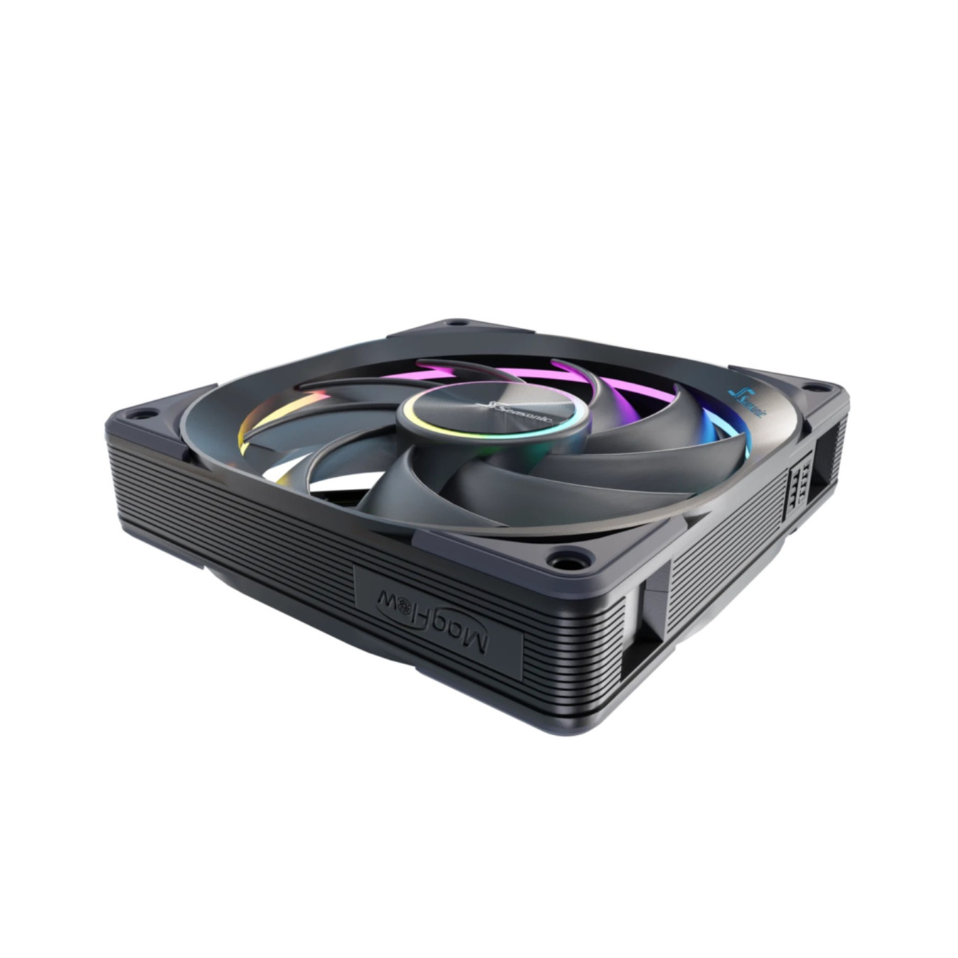 Seasonic MagFlow ARGB 120mm 3-Pack Case Fans - Magnetic Daisy-Chain, 5V ARGB, Quiet FDB — Buy in Cyprus with Fast Delivery