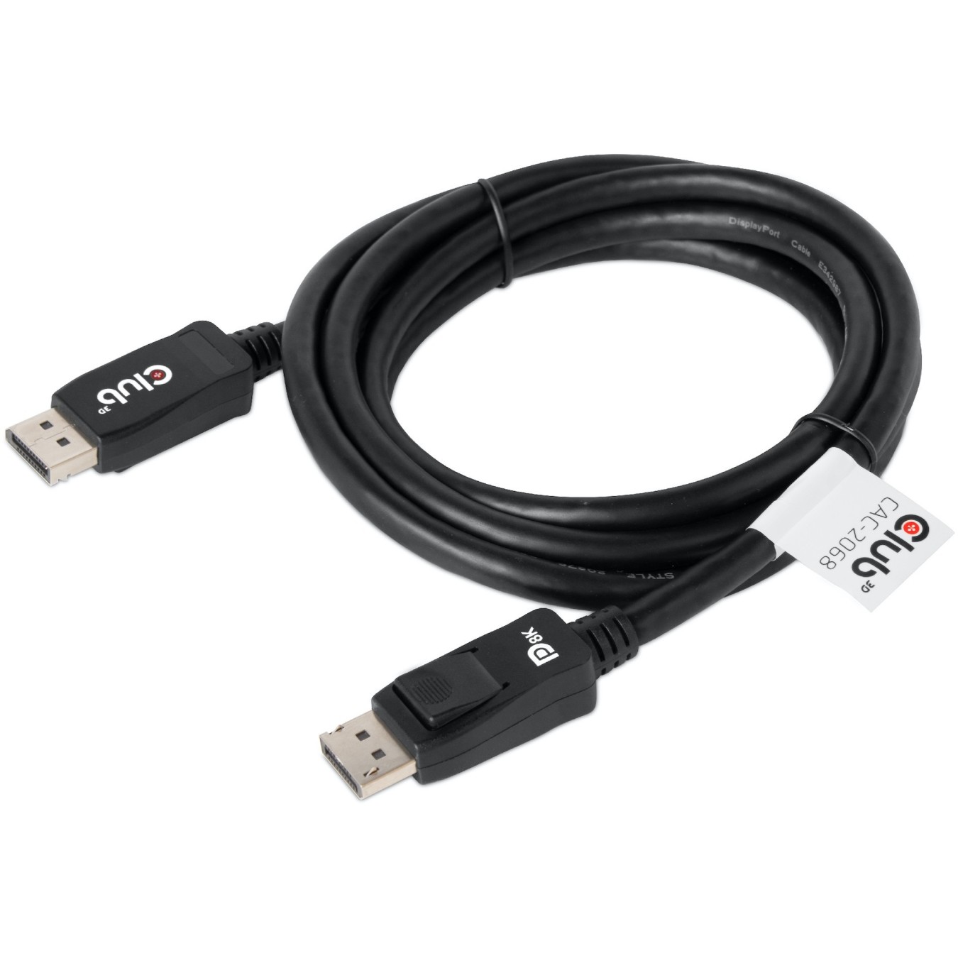 Club3D DisplayPort Cable - 1.4 HBR3 32.4Gb s 2m 8K60Hz St St Polybag — Buy in Cyprus with Fast Delivery