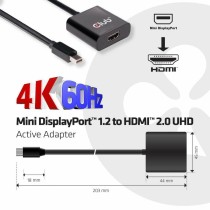 Club3D Adapter - MiniDisplayPort to HDMI 2.0 3D 4K60Hz Active Polybag — Buy in Cyprus with Fast Delivery