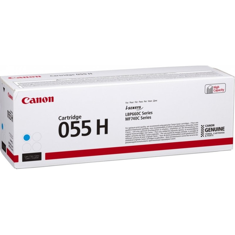 Buy Canon Toner - 055 H - Cyan up to 5,900 pages in Cyprus, Nicosia, Limassol, Larnaka, Pafos
