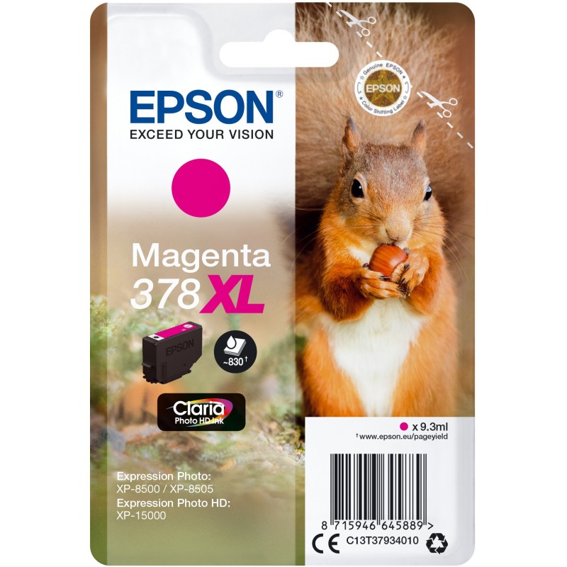 Buy Epson Ink 378XL Magenta - C13T37934010 - up to 830 pages in Cyprus, Nicosia, Limassol, Larnaka, Pafos