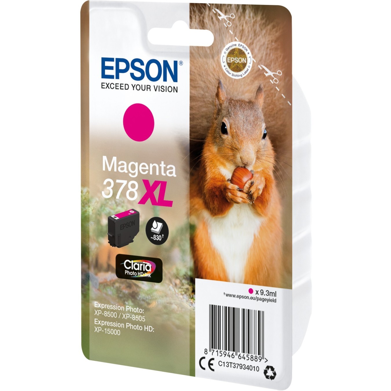 Epson Ink 378XL Magenta - C13T37934010 - up to 830 pages — Buy in Cyprus with Fast Delivery