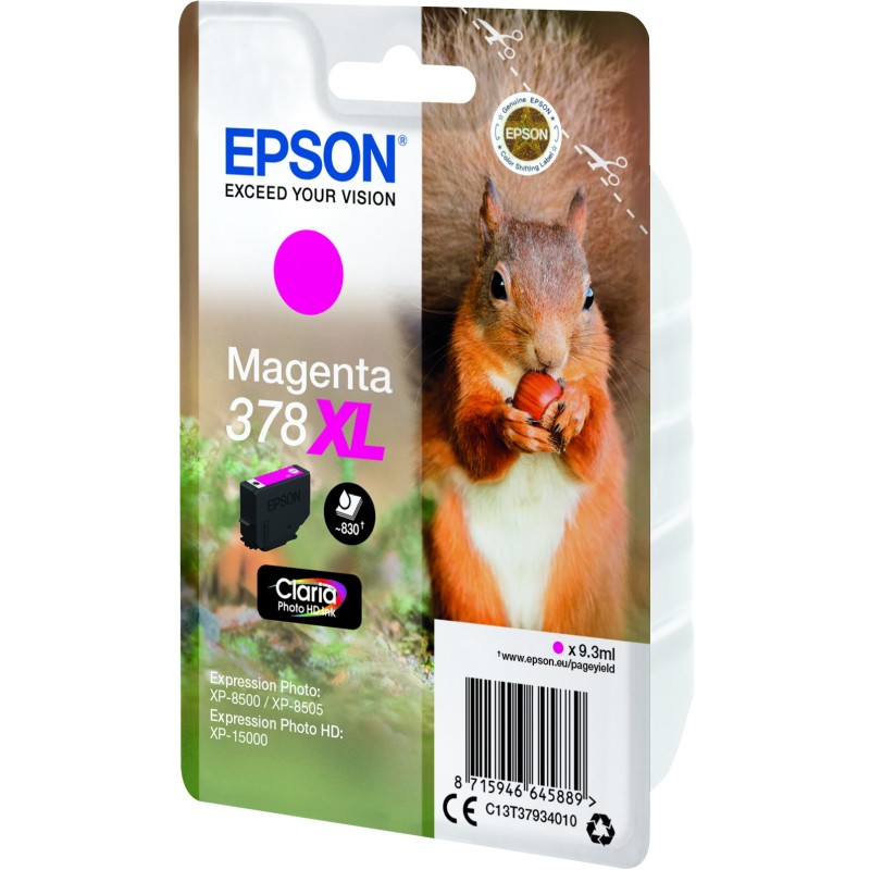 Buy Epson Ink 378XL Magenta - C13T37934010 - up to 830 pages in Cyprus, Nicosia, Limassol, Larnaka, Pafos