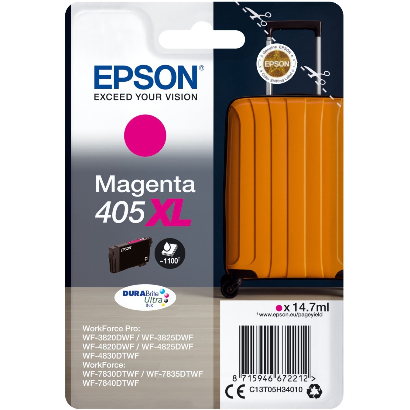 Epson Ink - C13T05H34010 - 405XL Magenta up to 1,100 pages — Buy in Cyprus with Fast Delivery
