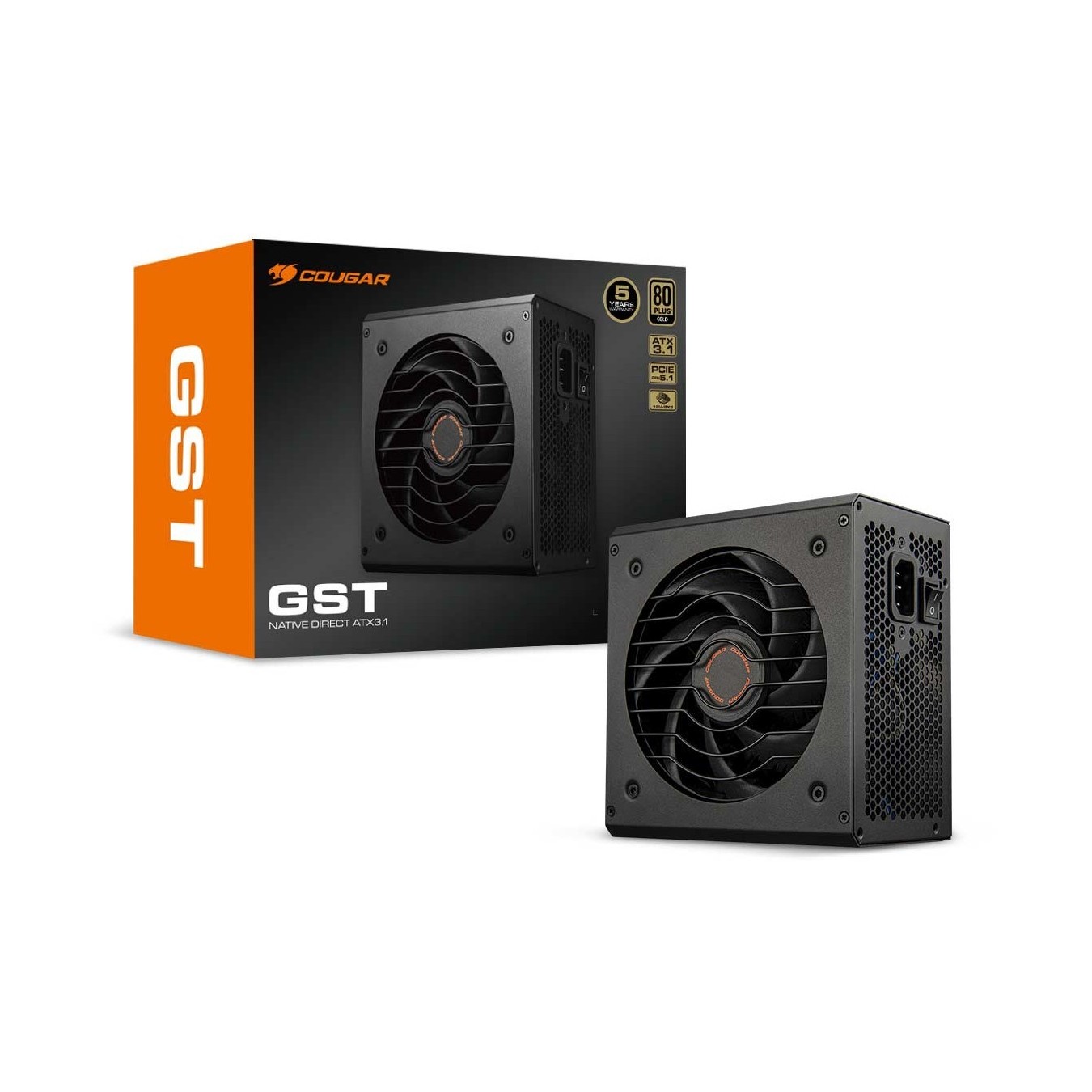 COUGAR Power Supply - GST 850W - ATX3.1 80 Plus Gold — Buy in Cyprus with Fast Delivery