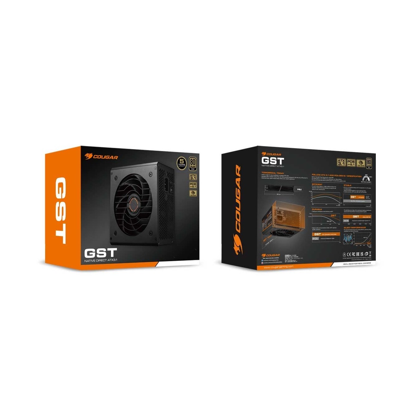 COUGAR Power Supply - GST 850W - ATX3.1 80 Plus Gold — Buy in Cyprus with Fast Delivery
