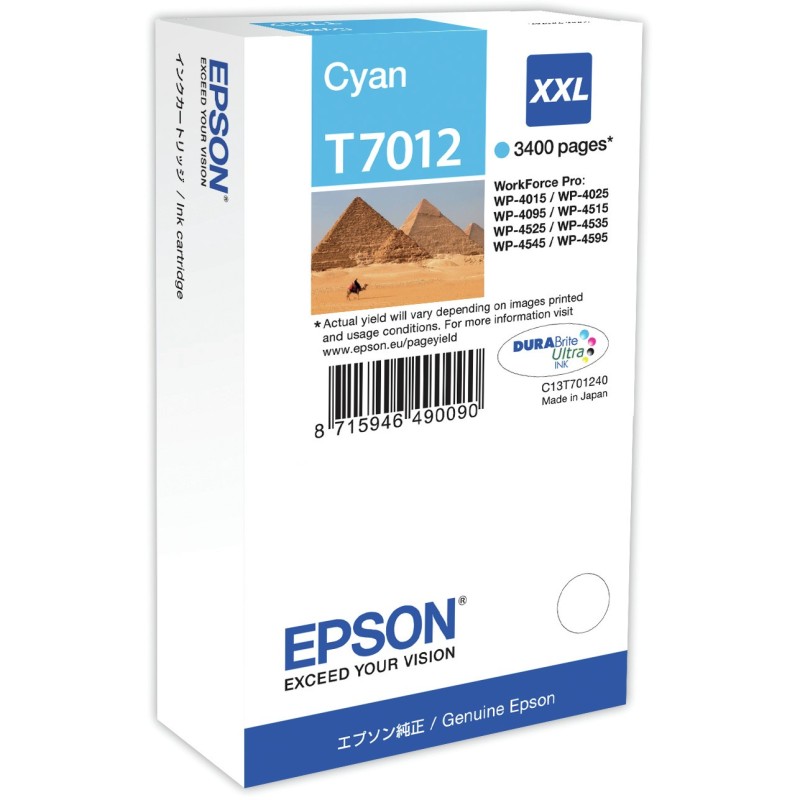 Buy Epson Ink Cartridge - C13T70124010 - cyan EHC in Cyprus, Nicosia, Limassol, Larnaka, Pafos