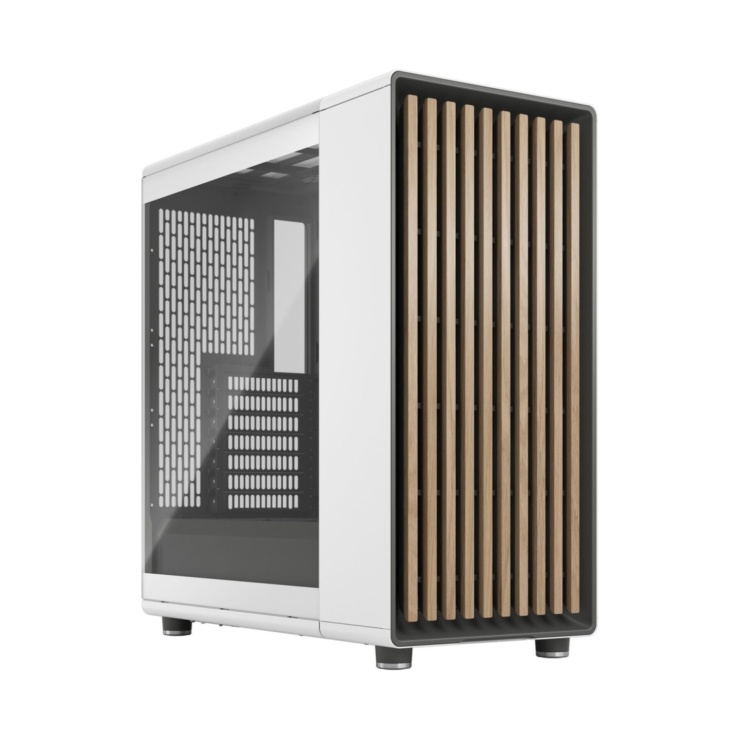 Fractal Design North Chalk White - Tempered Glass Mid-Tower PC Case (Boxed) — Buy in Cyprus with Fast Delivery