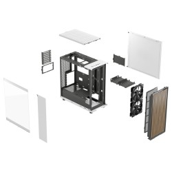 Fractal Design North Chalk White - Tempered Glass Mid-Tower PC Case (Boxed) — Buy in Cyprus with Fast Delivery