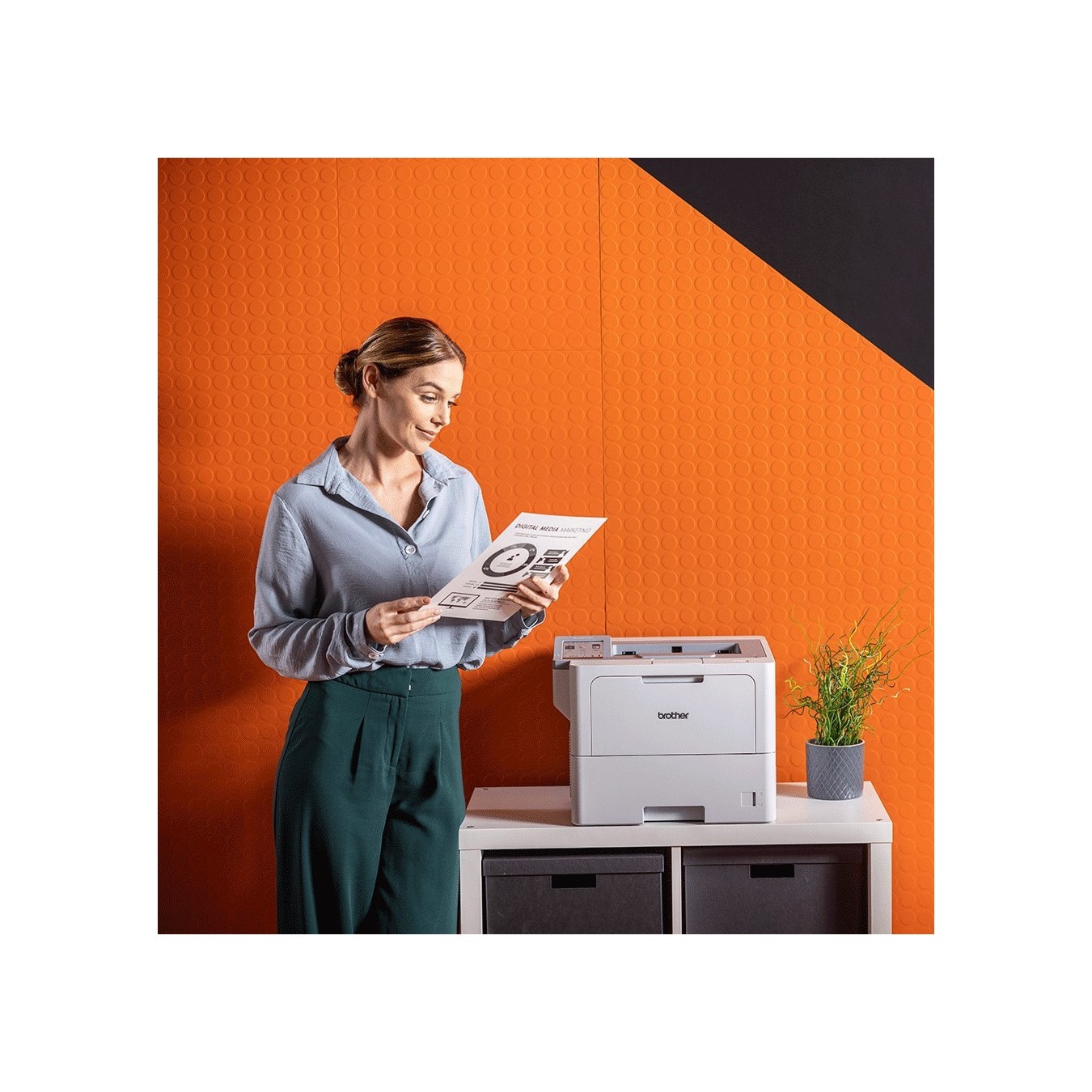 Brother S White Laser Printer - HL-L6410DN - 50 ppm LAN Duplex — Buy in Cyprus with Fast Delivery
