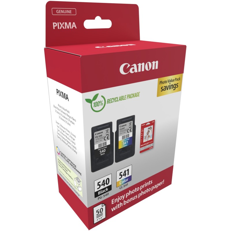 Buy Canon Ink - PG-540 CL-541 - 5225B013 2-pack (BK Color) incl. Photo Paper in Cyprus, Nicosia, Limassol, Larnaka, Pafos