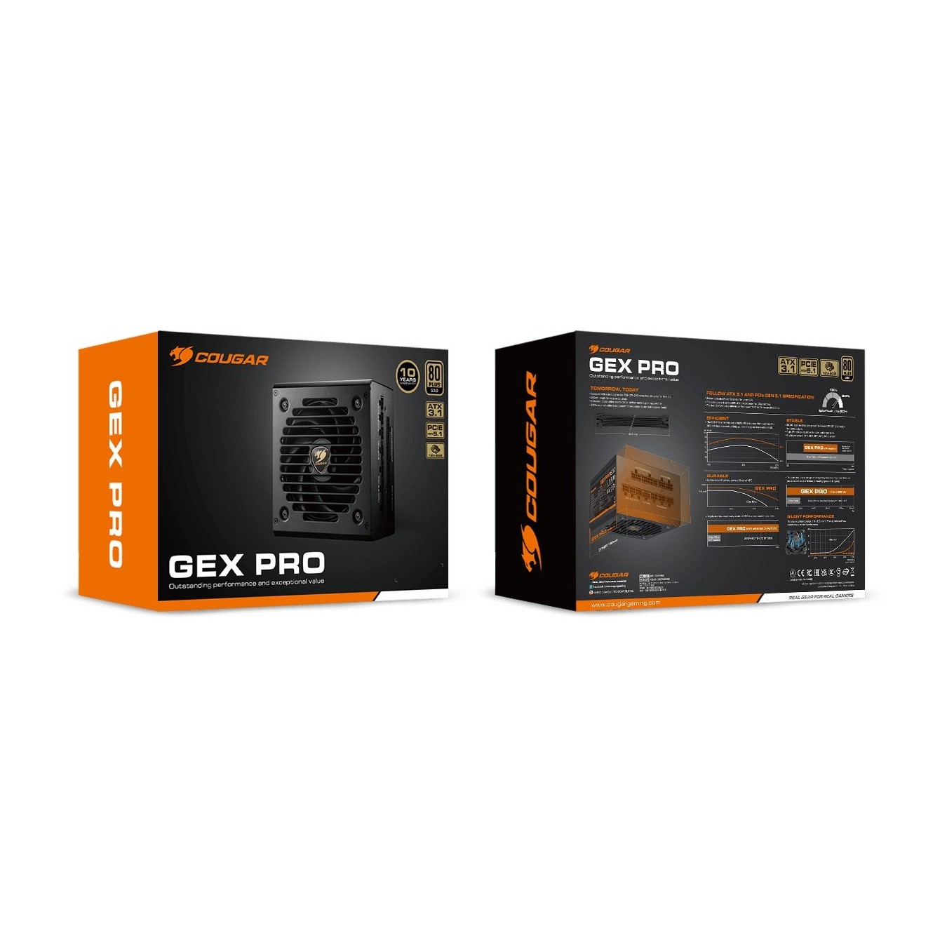 COUGAR Power Supply - GEX PRO - 850W ATX3.1 80 Plus Gold Modular — Buy in Cyprus with Fast Delivery