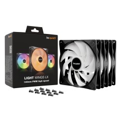Buy be quiet! Light Wings LX 140mm PWM High-Speed Case Fans (3-Pack) - Black, AR... in Cyprus, Nicosia, Limassol, Larnaka, Pafos