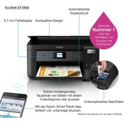 Buy Epson EcoTank Inkjet Printer - ET-2850 - 3in1 A4 Wi-Fi Duplex in Cyprus, Nicosia, Limassol, Larnaka, Pafos