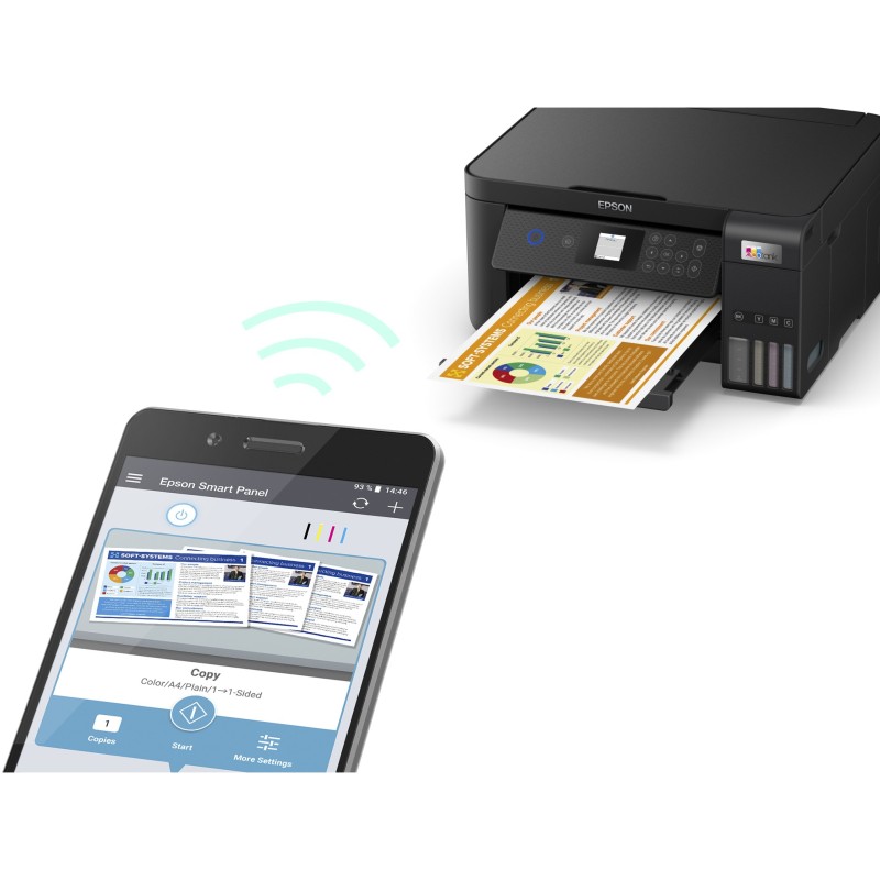 Buy Epson EcoTank Inkjet Printer - ET-2850 - 3in1 A4 Wi-Fi Duplex in Cyprus, Nicosia, Limassol, Larnaka, Pafos