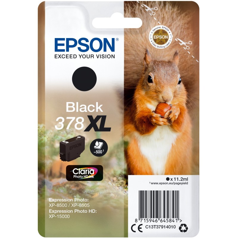 Buy Epson Ink 378XL - C13T37914010 - Black up to 500 pages in Cyprus, Nicosia, Limassol, Larnaka, Pafos