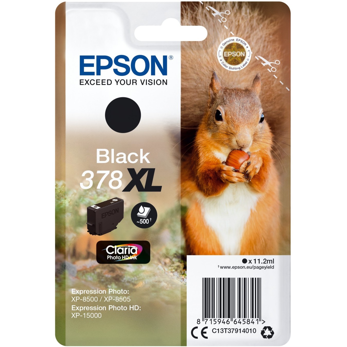 Epson Ink 378XL - C13T37914010 - Black up to 500 pages — Buy in Cyprus with Fast Delivery