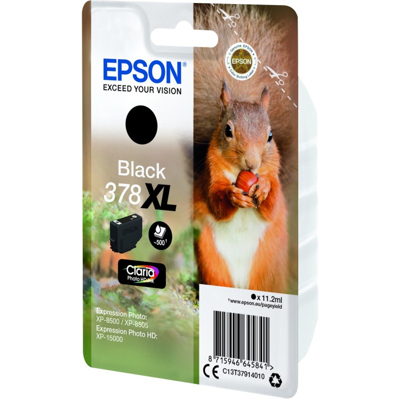 Buy Epson Ink 378XL - C13T37914010 - Black up to 500 pages in Cyprus, Nicosia, Limassol, Larnaka, Pafos