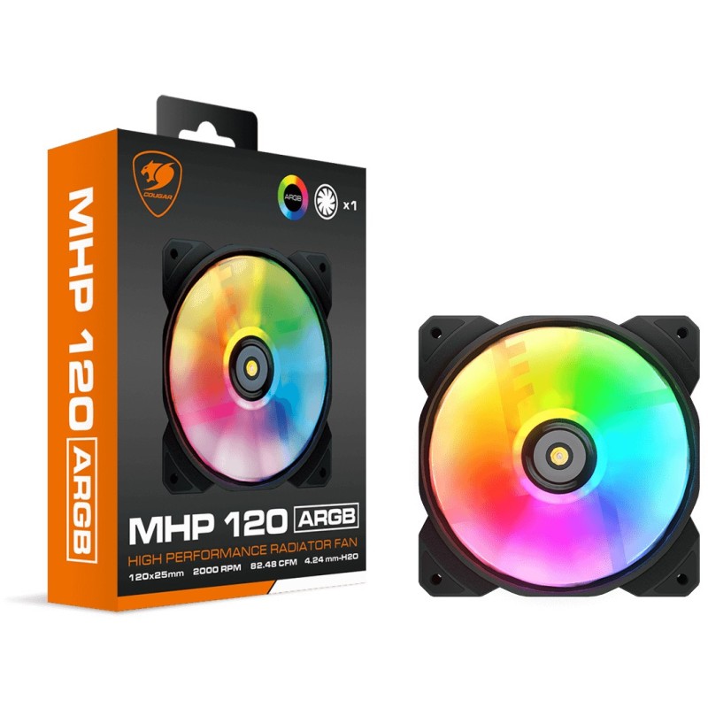 Buy COUGAR Case Fan - MHP 120 ARGB - 120mm Black in Cyprus, Nicosia, Limassol, Larnaka, Pafos