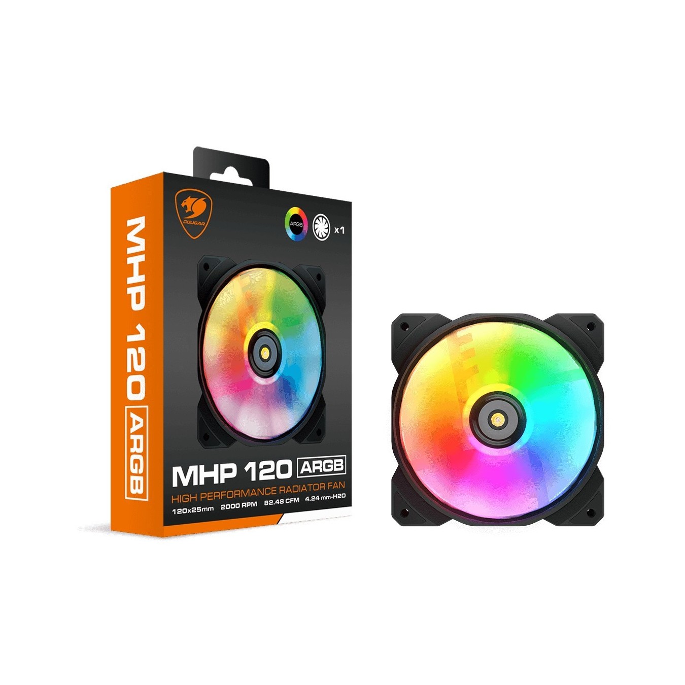 COUGAR Case Fan - MHP 120 ARGB - 120mm Black — Buy in Cyprus with Fast Delivery