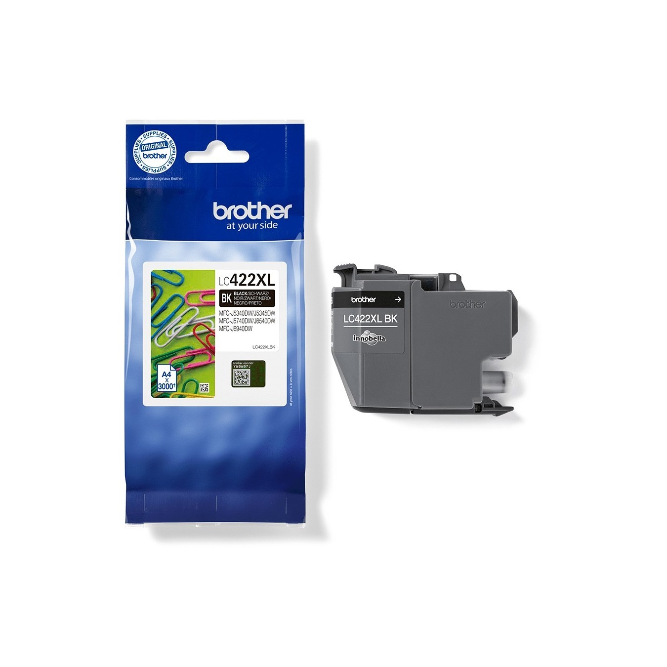 Brother HY Ink Cartridge - LC422XLBK - For BH19M B Compatible with MFC-J5340DW MFC-J5740DW MFC-J6540DW MFC-J6940DW 3000 pages